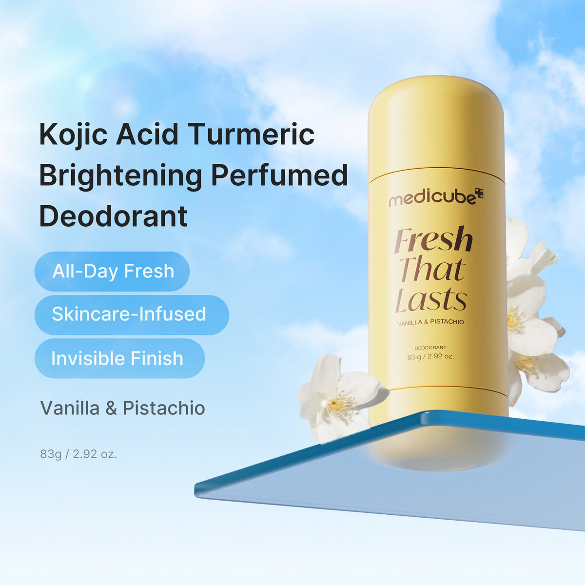 Kojic Acid Brightening Deodorant (Vanilla & Pistachio) U3