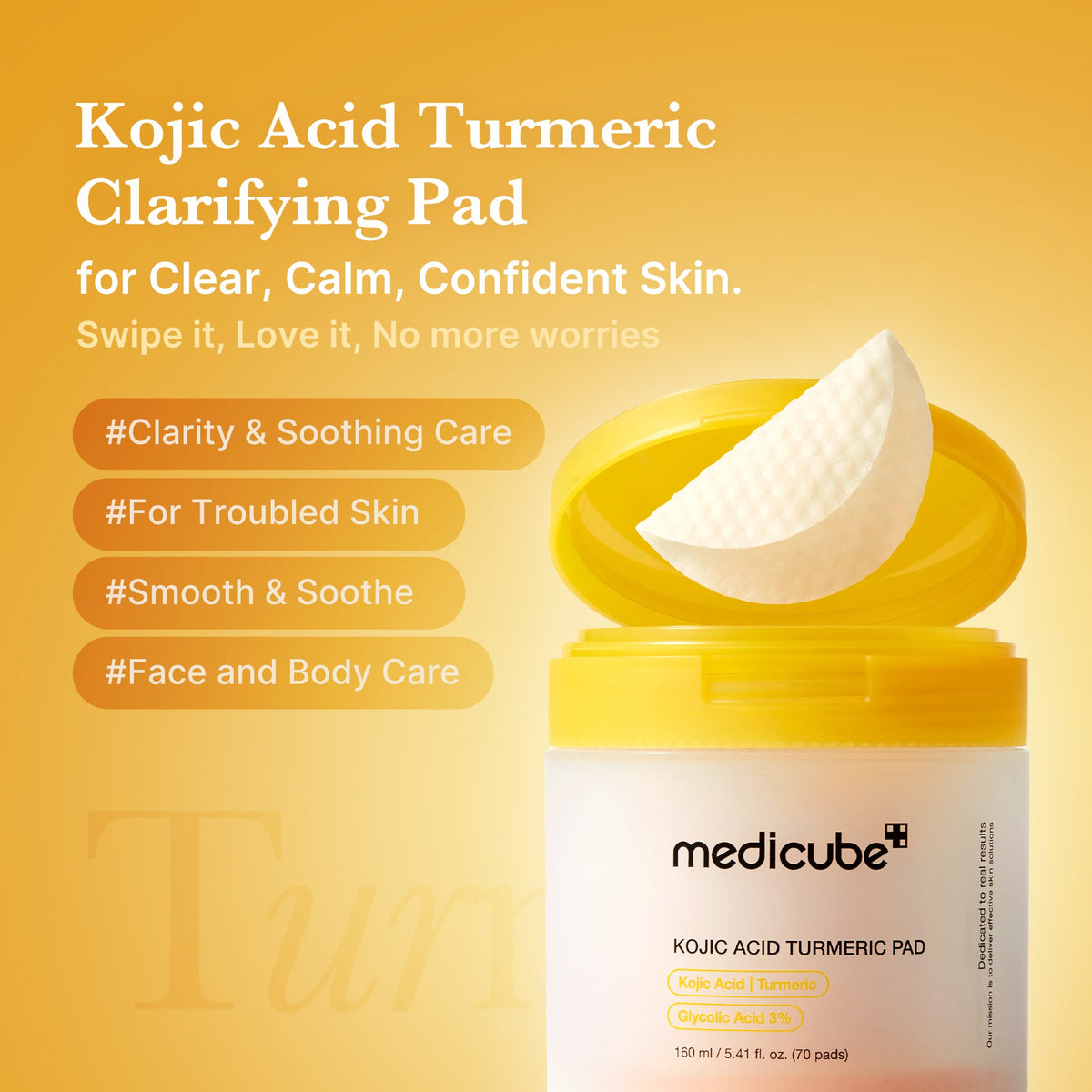Kojic Acid Tumeric Toner Pad A2