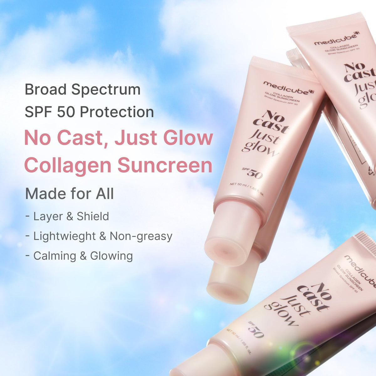 No Cast Just Glow Collagen Sunscreen G6