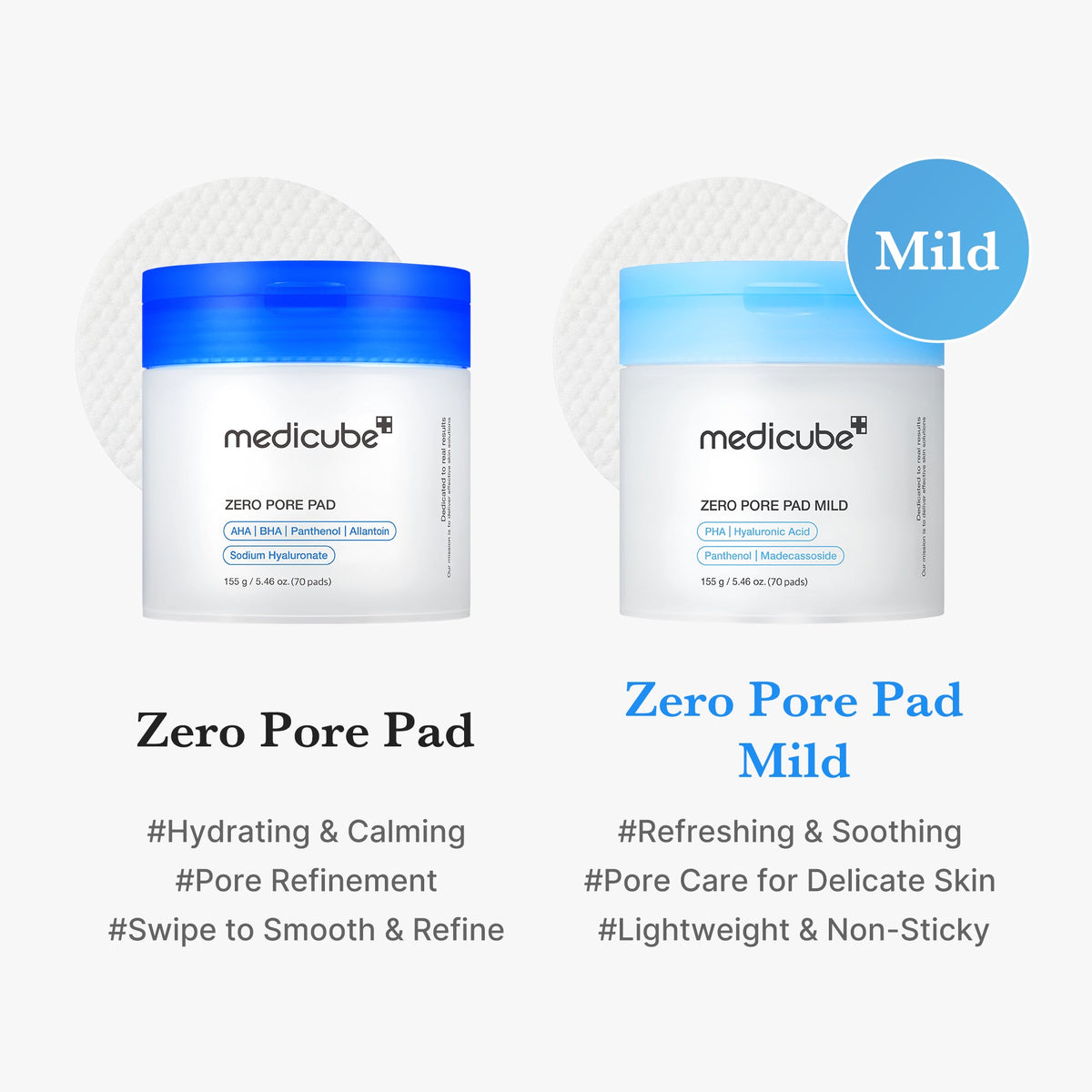 Zero Pore Madecassoside Pads (Mild) M2