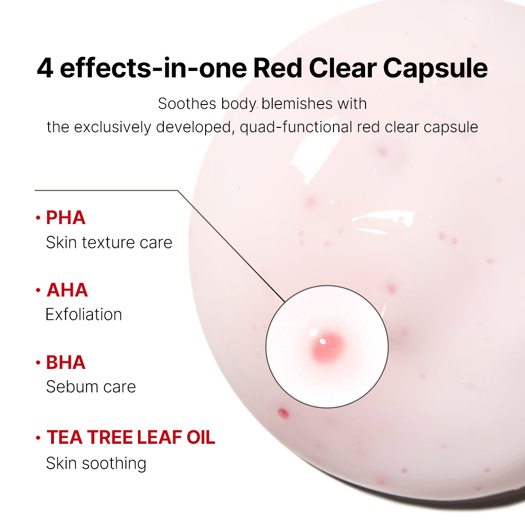 Red Clear Capsule Body Lotion V5