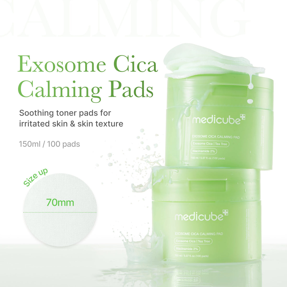 Exosome Cica Calming Toner Pads J3