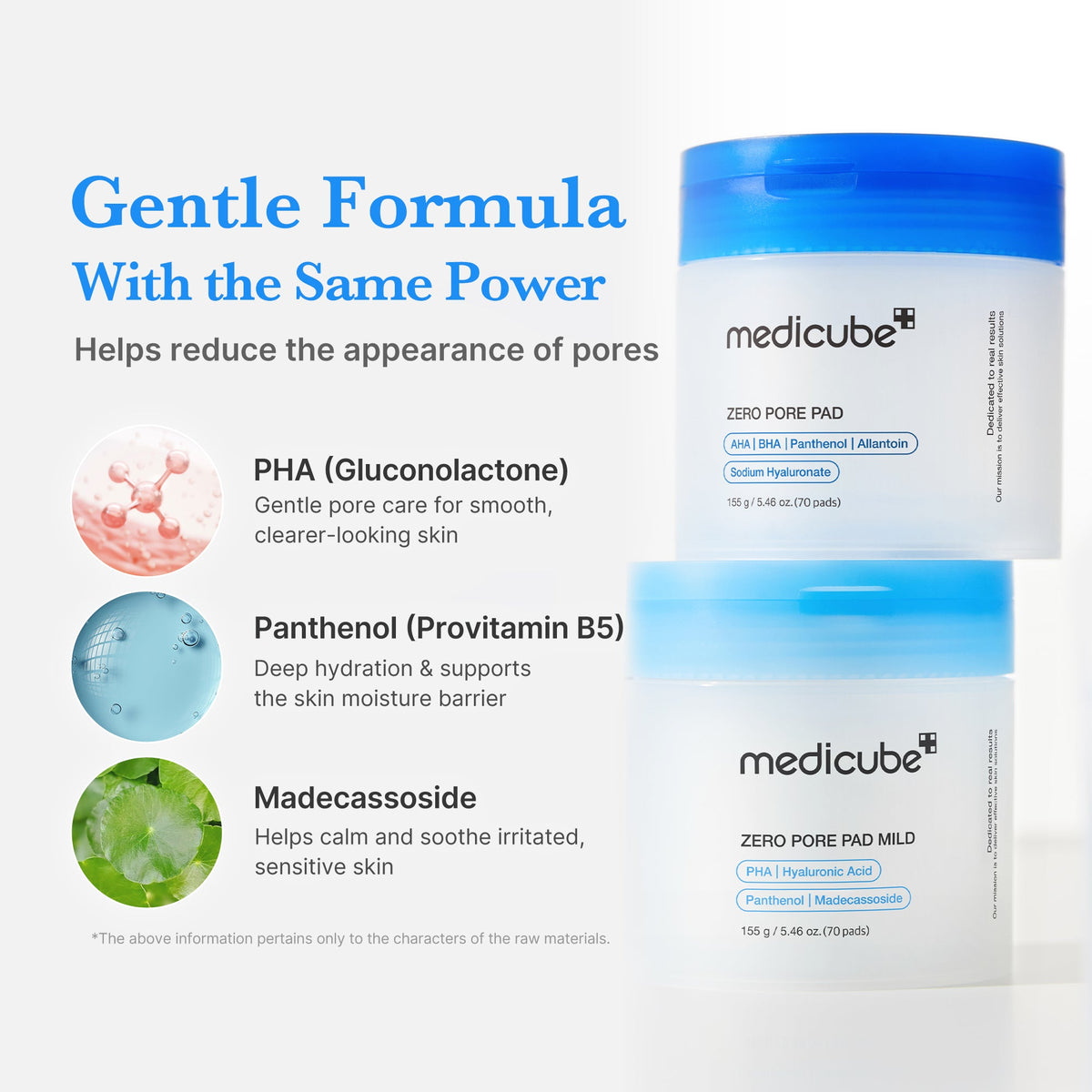 Zero Pore Madecassoside Pads (Mild) M2
