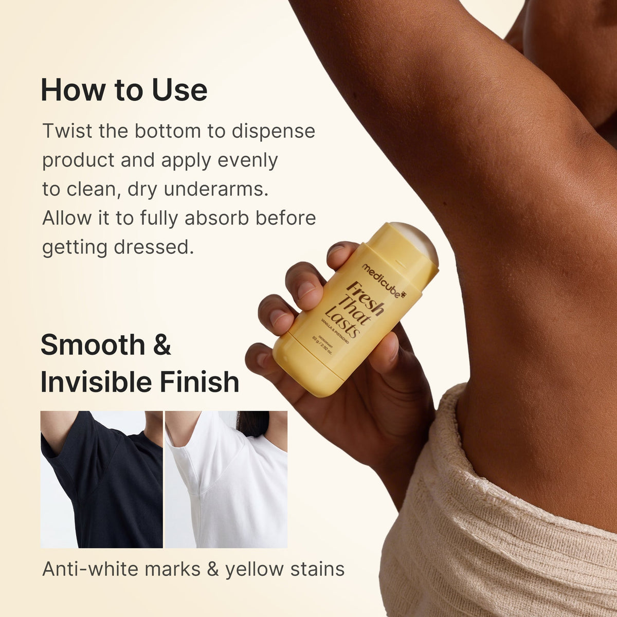 Kojic Acid Brightening Deodorant (Vanilla & Pistachio) E0