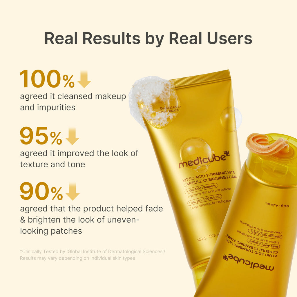 Kojic Acid Turmeric Vita Capsule Foam Cleanser Q2