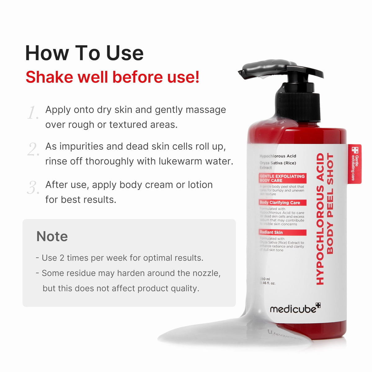 Hypochlorous Acid Rice Body Peel Shot S2