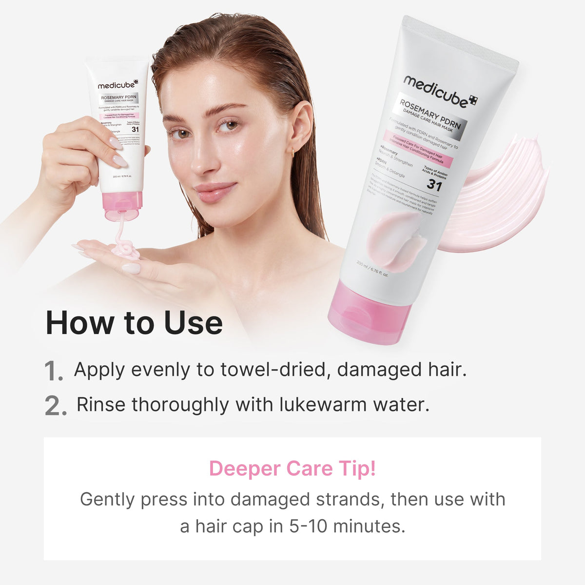 Rosemary PDRN Damage Care Hair Mask Q2