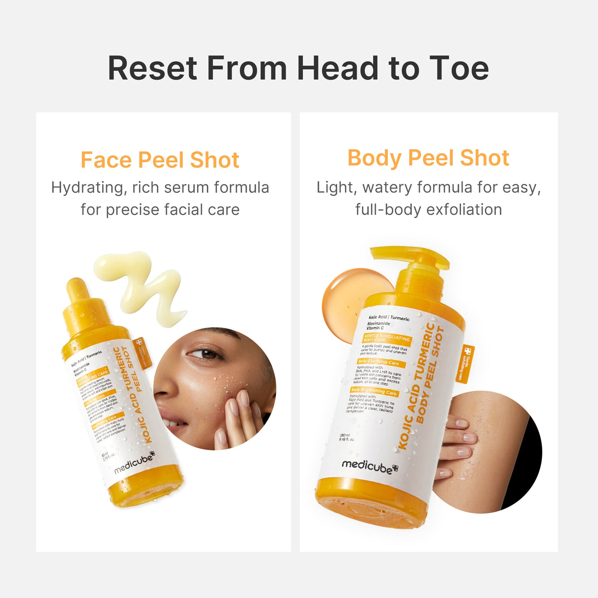 Kojic Acid Turmeric Body Peel Shot V2