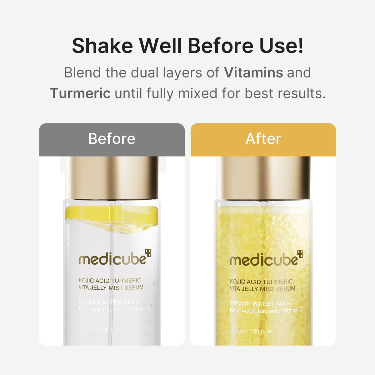 Kojic Acid Turmeric Vitamin Gold Jelly Mist Serum N9
