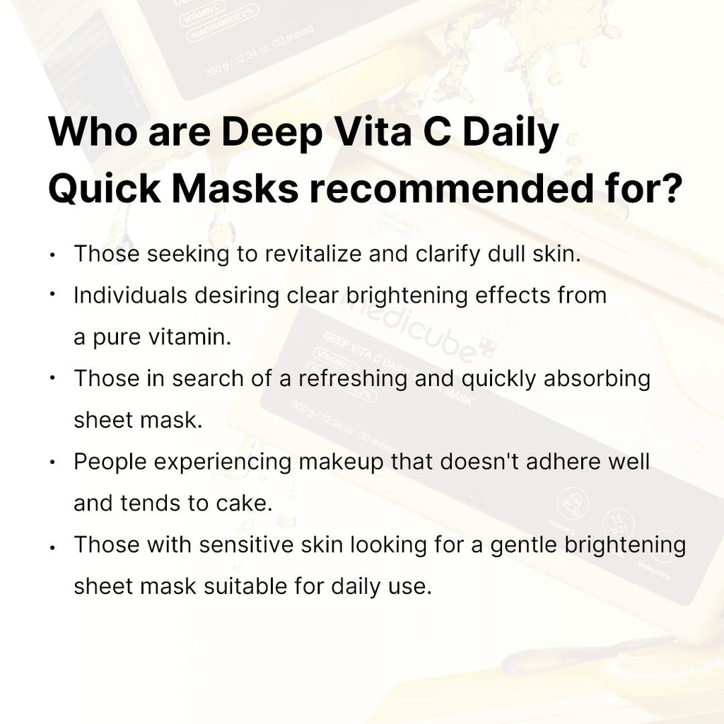 Deep Vita C Daily Quick Masks T0