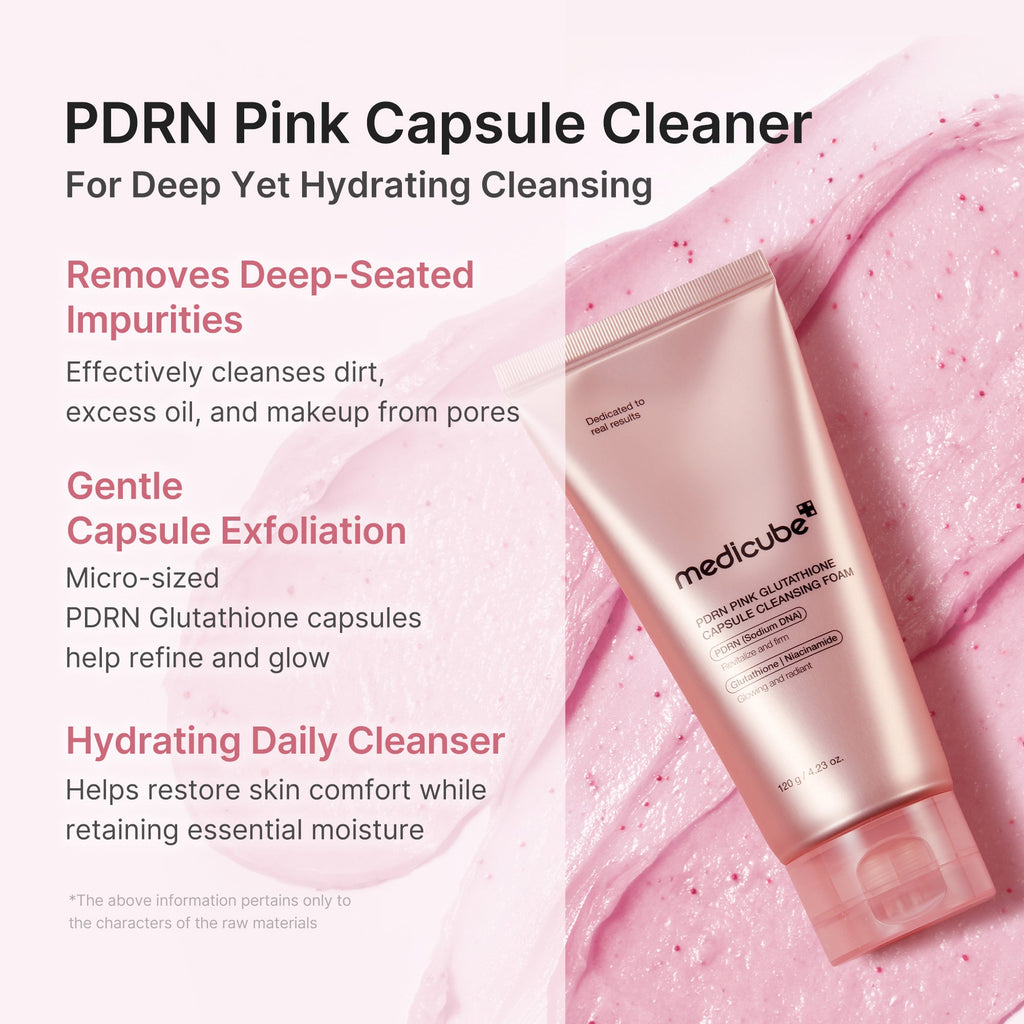 PDRN Pink Glutathione Capsule Foam Cleanser S3