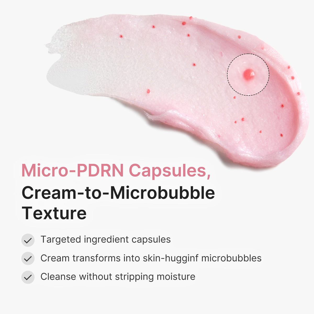 PDRN Pink Glutathione Capsule Foam Cleanser S3