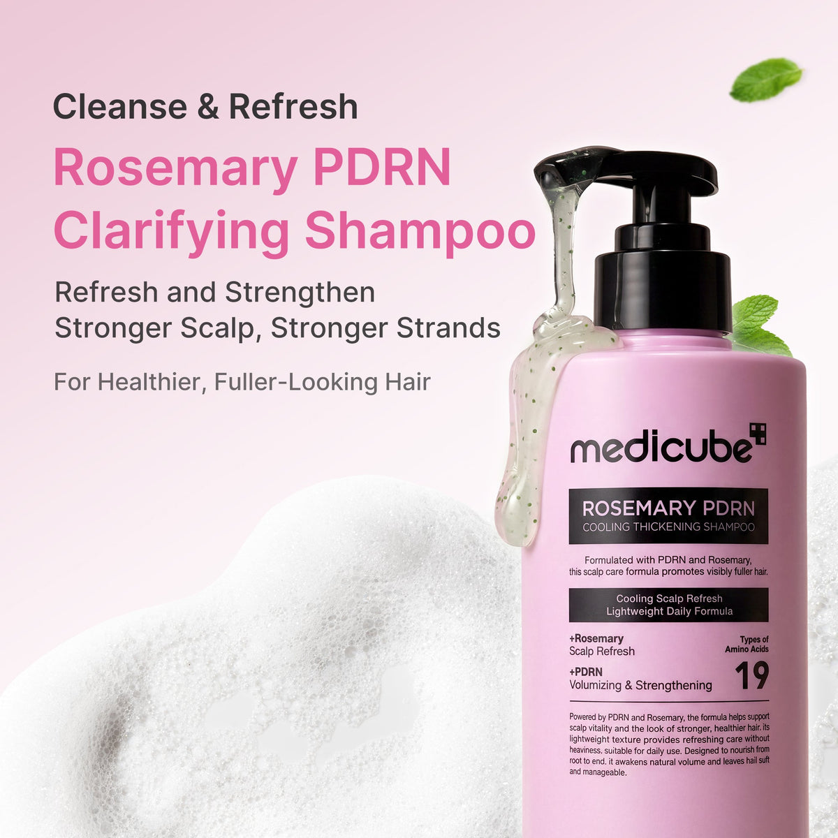 Rosemary PDRN Cooling Thickening Shampoo N6
