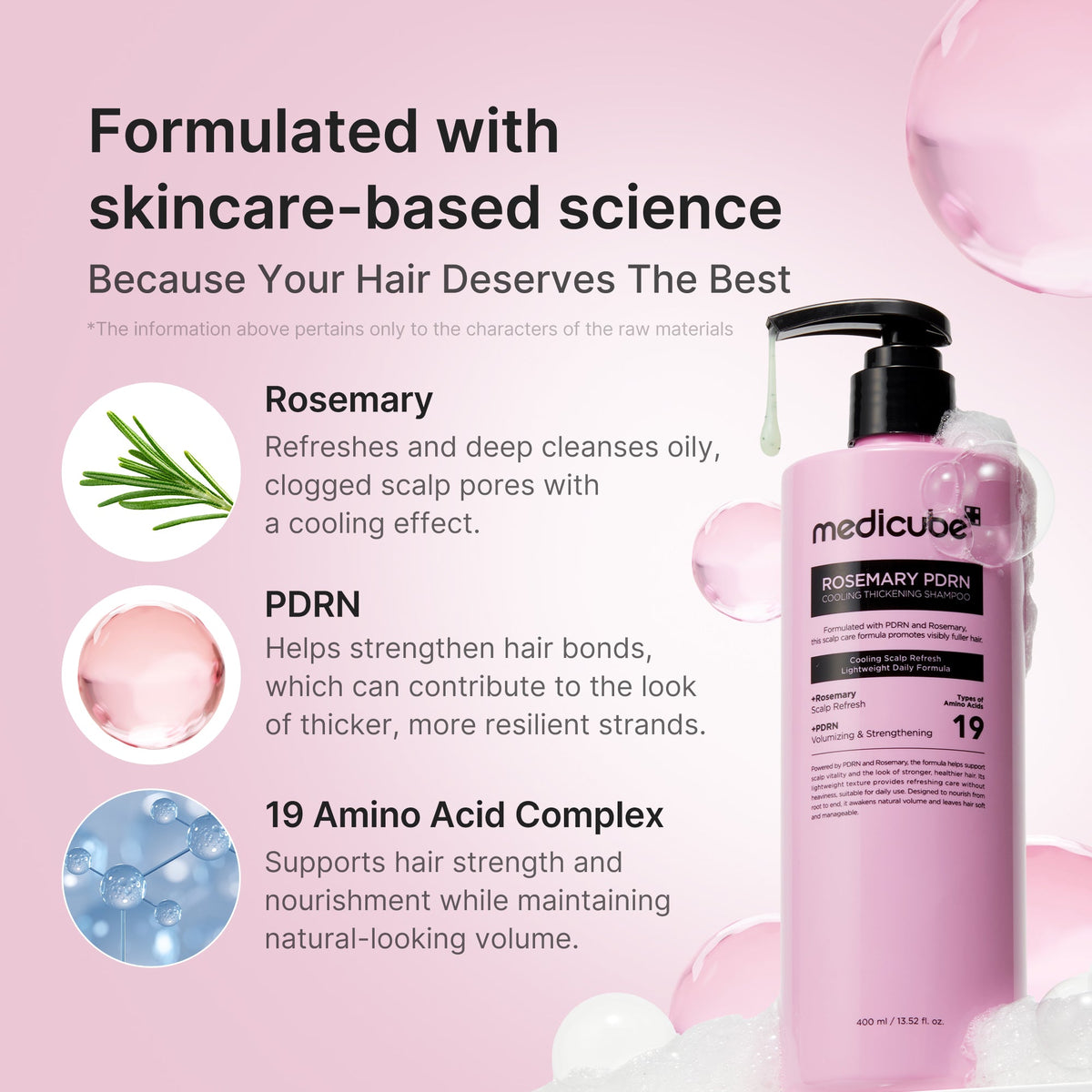 Rosemary PDRN Cooling Thickening Shampoo N6