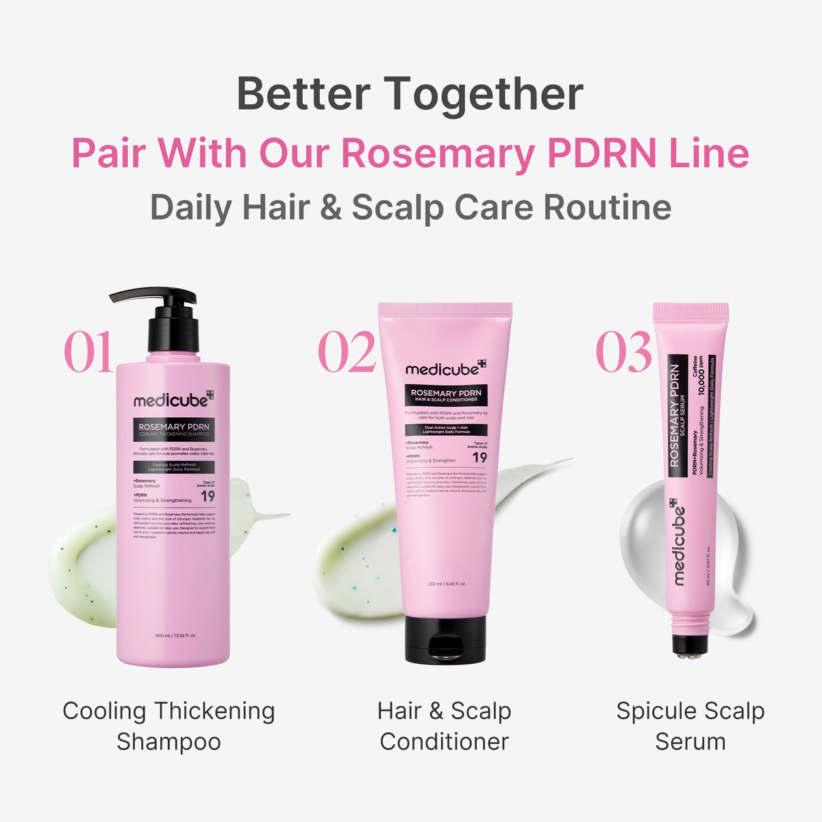 Rosemary PDRN Cooling Thickening Shampoo N6